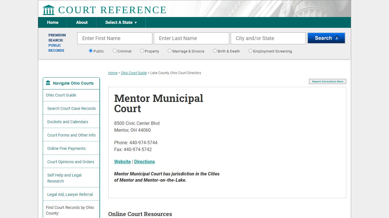 Mentor Municipal Court